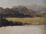 Frederic E.Church Salzburg,Austria,View of the Castle oil painting picture wholesale